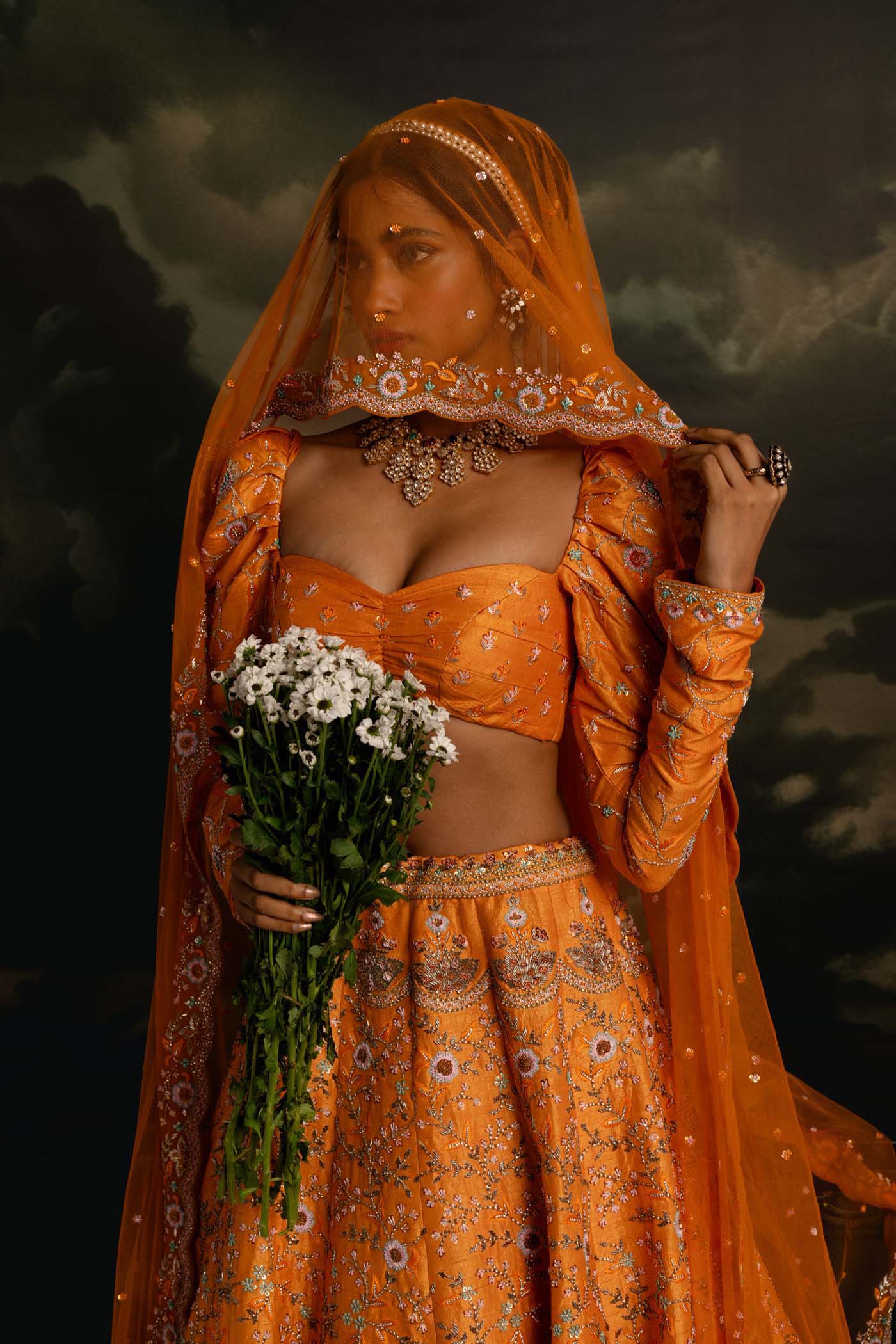 Amber Radiance Lehenga Set