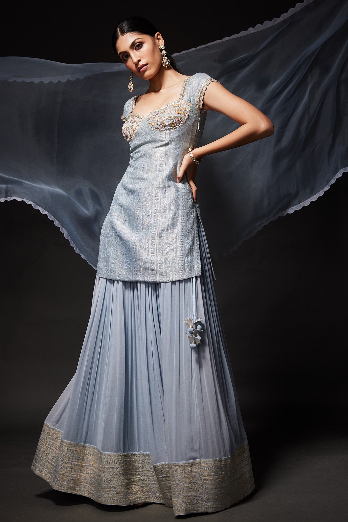 Powder Blue sherara
