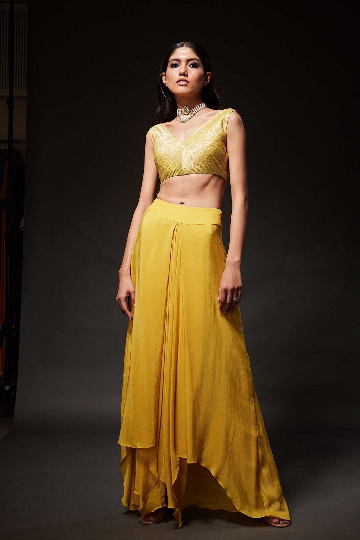 Latha Cape skirt Set