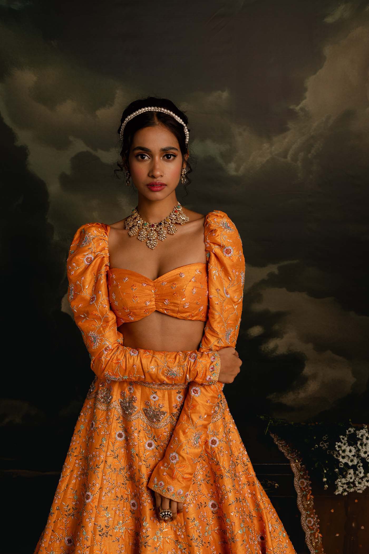 Amber Radiance Lehenga Set