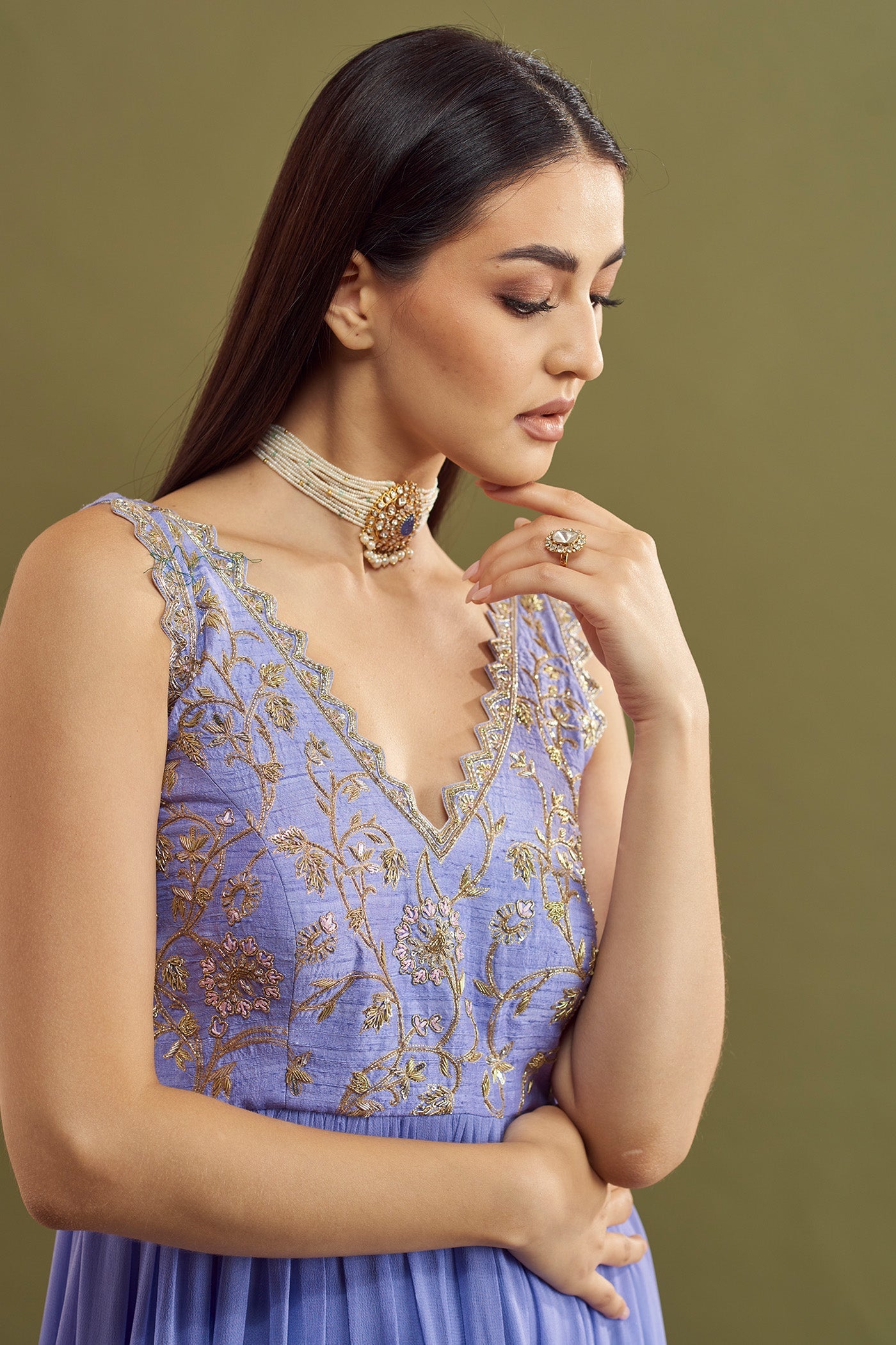 Niara Tiered Inline Cut Dress