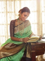 Banaras Saree - sea green