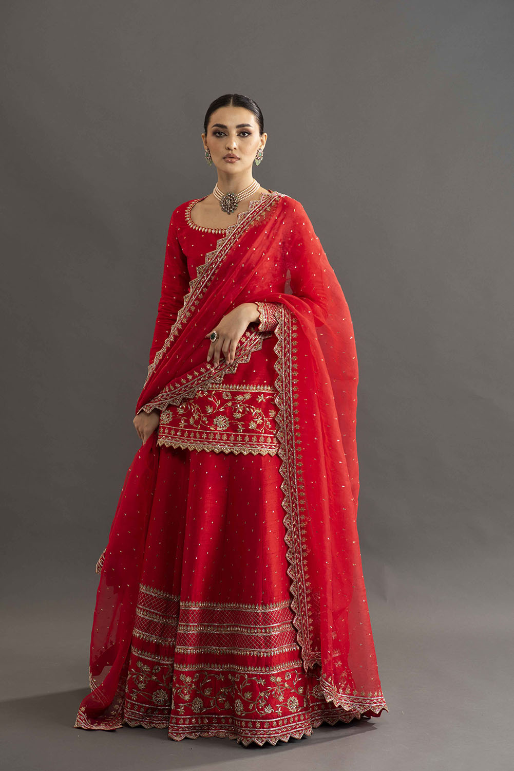 Samantha Ruth Prabhu in Heavy Embroidered Sharara - Red