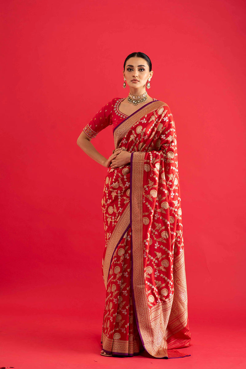 Banaras Saree - Red